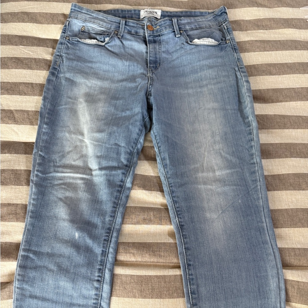 Denizen from Levi’s Mid Rise Skinny Jeans | 14S 32x28 | Short Inseam